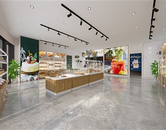 现代 甜品店