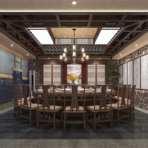 中式 包间 大包间