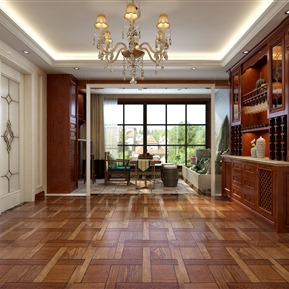 美式 餐厅 餐厅阳台