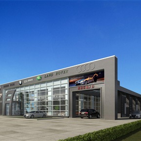 现代 4S店建筑 汽车销售