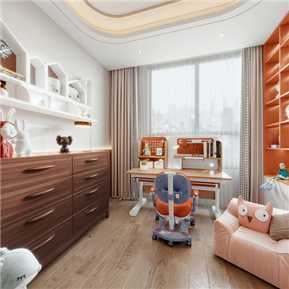 现代 儿童房 次卧室儿童房全景