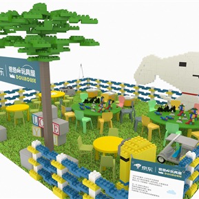 现代 美陈 玩具店