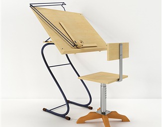 现代绘图桌椅