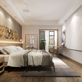 现代 客房 房间