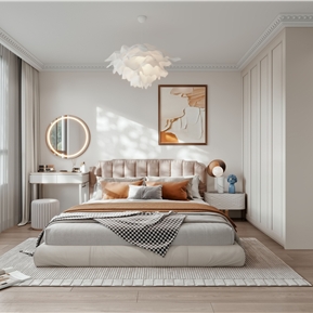 现代 卧室 主卧室