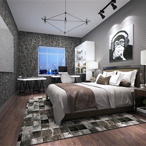 现代 卧室 次卧