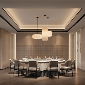 新中式 包间 会所餐厅