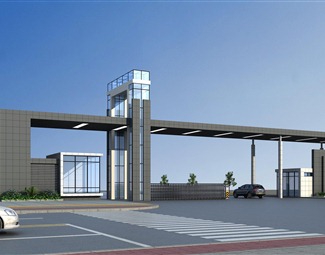 现代不锈钢大门