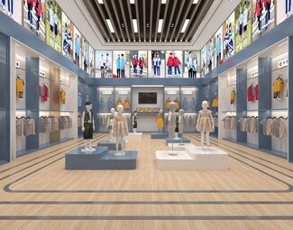现代 展厅 校服展厅