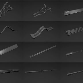 现代 电线 科幻电线线缆