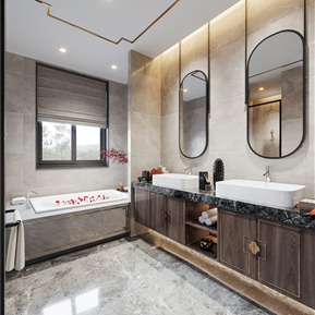 新中式 卫生间 卫生间浴室