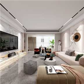 法式 客餐厅 无主灯客餐厅