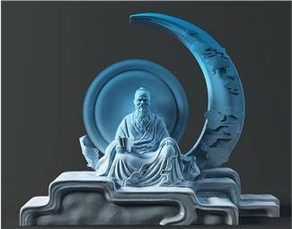 新中式月老玉雕