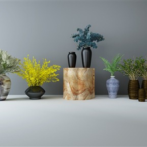 新中式 花瓶 花瓶插花摆件装饰品组合