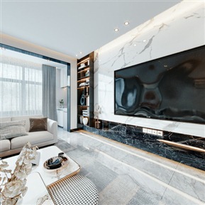 轻奢 客餐厅 客餐厅全景