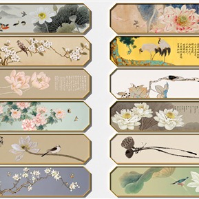 新中式 植物画 植物花鸟画