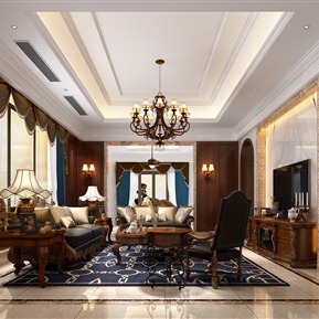 欧式 客厅 别墅客厅