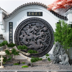 中式 景观小品 园林观景小品