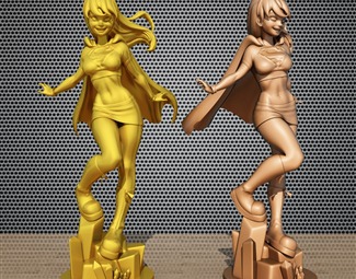 现代女性人物雕塑