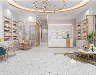 轻奢美容店收银台