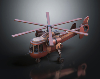 现代老式直升机