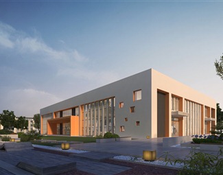 现代博物馆建筑外观