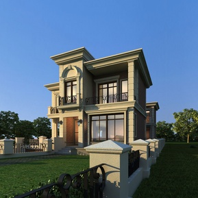 简欧 独栋别墅 别墅