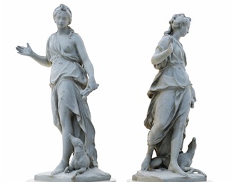 欧式女性雕像