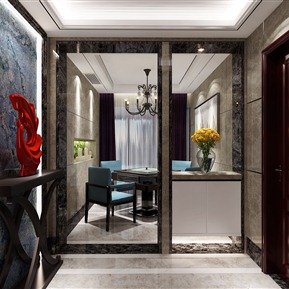 现代 玄关 入户门厅玄关