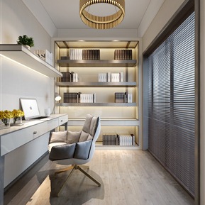 现代 书房
