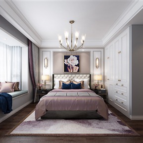 轻奢 卧室 主卧室
