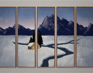 现代自然风景挂画