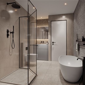 现代 卫生间 卫生间浴室