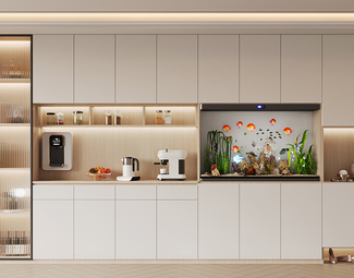 现代 酒柜 鞋柜酒柜鱼缸