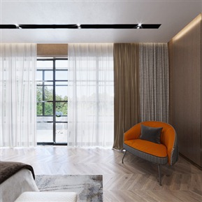 轻奢 卧室 主卧室 双人床