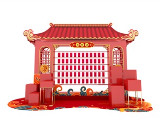 中式中式装饰品摆件美陈3d模型下载-3d溜溜网