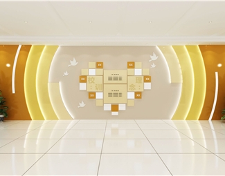 现代 文化墙 形象墙