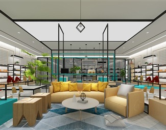 现代 鞋店