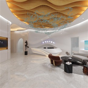 现代 美容院大厅 美容大厅