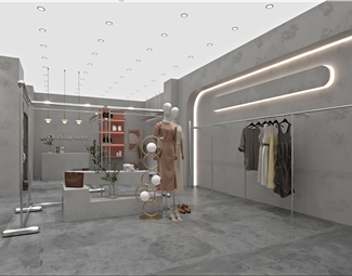 现代 服装店