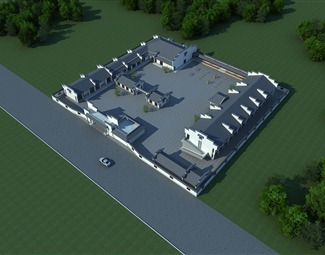 新中式 养老院 奎山敬老院