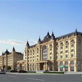 欧式 酒店建筑 商务公寓