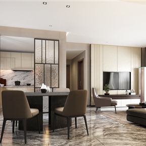 现代 餐厅 客餐厅