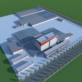 现代 厂房 厂区