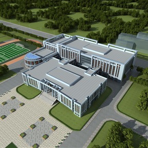 现代 学校 实验楼图书馆