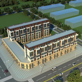 现代 住宅区 住宅鸟瞰