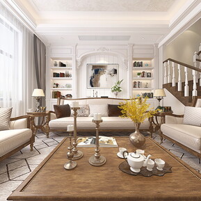 美式 客餐厅 客餐厅全景