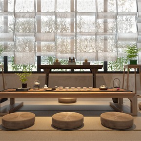 新中式 茶桌椅 茶座