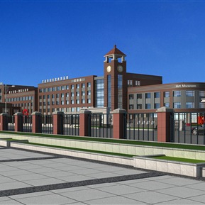 欧式 学校 学校围墙