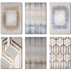 现代 方形地毯 抽象地毯